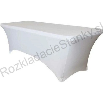 ZOWN Elastický poťah na hranatý cateringový stôl Biela SPTT-00268 244x76cm