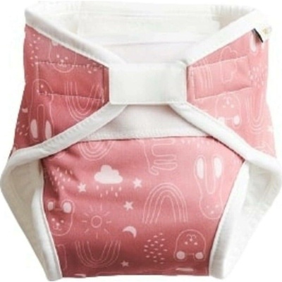 Vimse All-in-One látková plena pro novorozence Rusty Pink Teddy