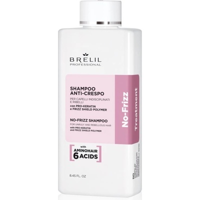Brelil Professional No Frizz šampon pro nepoddajné a krepatějící se vlasy 250 ml