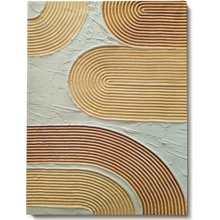 Wallity 3D Canvas obraz oranžová/béžová