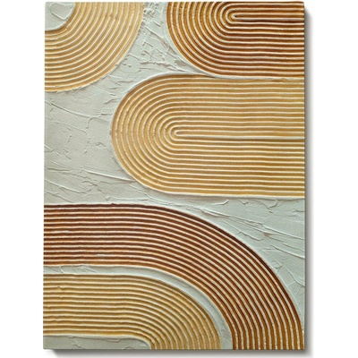 Wallity 3D Canvas obraz oranžová/béžová