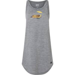 super. natural Дамска рокля Super. natural Women's Hot Dog Dress - Cashmere Grey Melange / Various - размер XL (134-1748-0115)