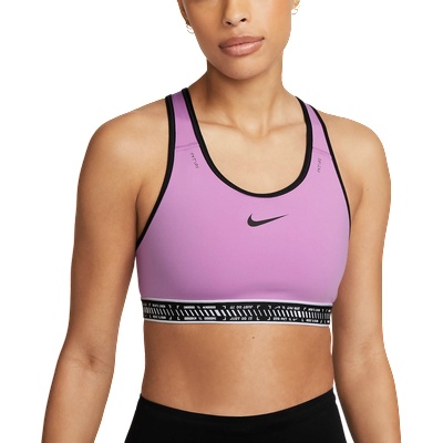 Nike Сутиен Nike W NK SWSH ON THE RUN BRA Лилав Velikost L