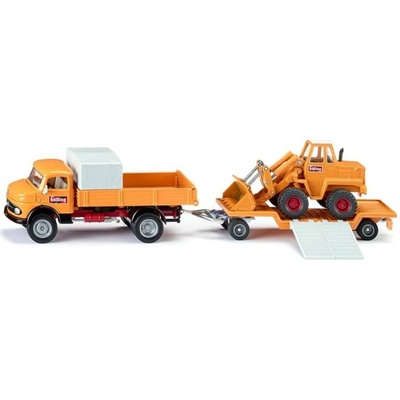 SIKU Метална играчка Siku - Камион с ремарке и фадрома Mercedes-Benz 710 (4117)