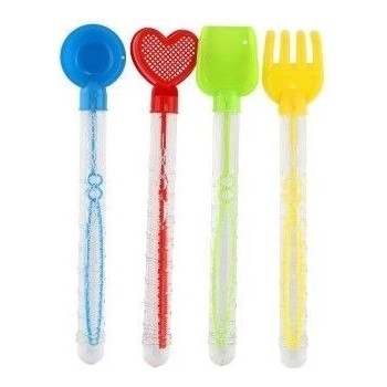 Teddies Bublifuk 70ml trubice 28cm s nářadím na písek plast 4 druhy