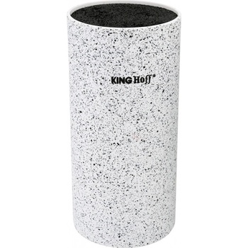 Kinghoff Универсална поставка за ножове Kinghoff KH 1092, Подходяща за всички размери остриета, Бял мрамор (9999KH1092)