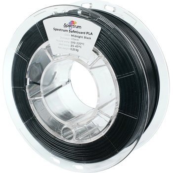 Spectrum 81552 филамент, SafeGuard PLA, 0.25kg, 1.75mm, тъмночерно (81552)
