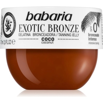 Babaria Tanning Jelly Exotic Bronze гел за тяло за интензивен загар 75ml