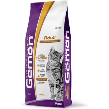 Gemon Adult суха храна за котки - с пилешко и пуешко 7 кг