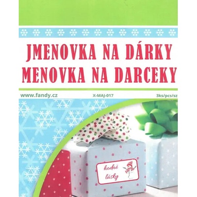 FANDY Jmenovky na dárky XMAJ-017