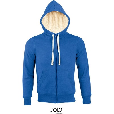 Sol's Sherpa Unisex mikina s kapuc. modrá royal