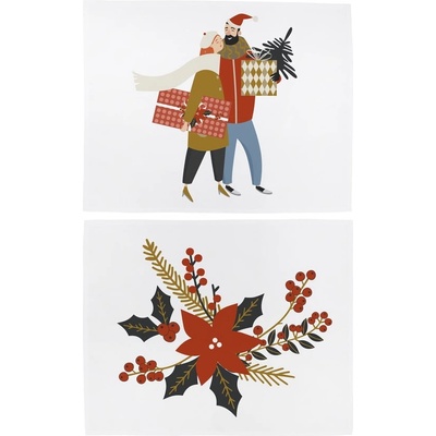 Butter Kings Подложки от плат с коледен мотив в комплект от 2 подложки 35x45 cm - Butter Kings (CHDD26_placemats)