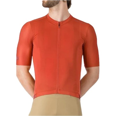 Мъжка фланелка с къс ръкав за колоездене Castelli Espresso 2 Jersey Cycling jersey - Paprika - размер XXL (056-3889-0716)