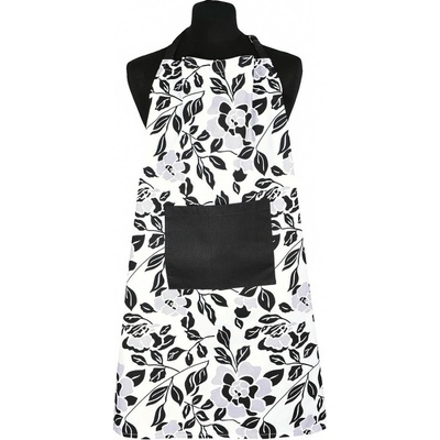 Forbyt zástěra 2001 LÍSTKY bílo-černá