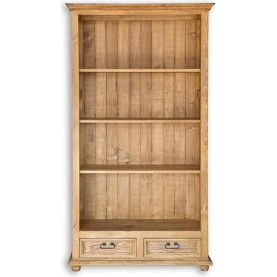 Nábytek z lesa - Dřevěná knihovna / regál masiv Rustikal DXRG nr.802 ROBUST - 107/195/43