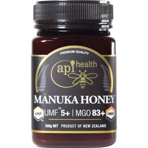 Apihealth Manuka Honey | Монофлорен пчелен мед от манука UMF 5+ MGO 83 x 500 g | Api Health (892753 API NZ)