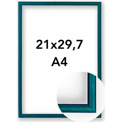 Fotorámeček Vídeň Rozměr: A4 - 21 x 29,7 cm, Barva: Modrá, Typ zasklení: Plexi