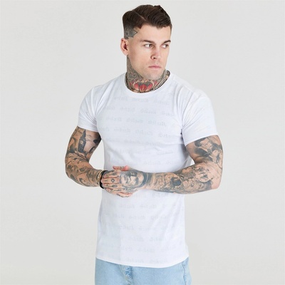 SikSilk Тениска SikSilk Men's Regular Fit T-Shirt - White