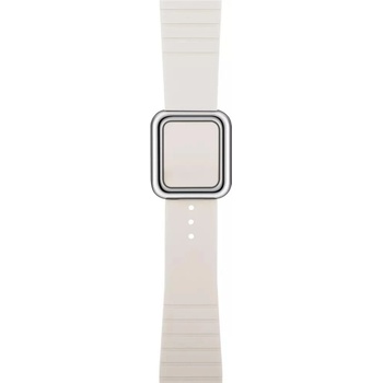JC Силиконова каишка с магнитна закопчалка за Apple Watch 42мм, 44мм, 45мм, 46мм, Ultra 49мм - JC Design Modern Buckle Band (бежов)