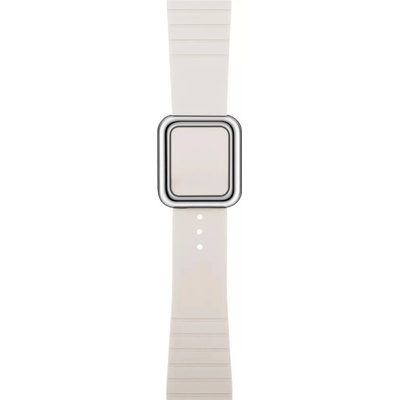 JC Силиконова каишка с магнитна закопчалка за Apple Watch 42мм, 44мм, 45мм, 46мм, Ultra 49мм - JC Design Modern Buckle Band (бежов)