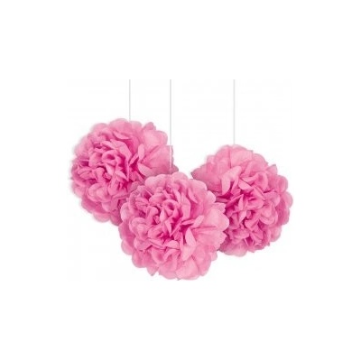 Unique Dekorační závěsný pom pom růžový 40cm – Zboží Dáma