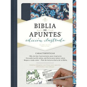 Rvr 1960 Biblia de Apuntes, Edición Ilustrada, Tela En Rosado Y Azul | B&h Espanol Editorial (ISBN: 9781462746484)