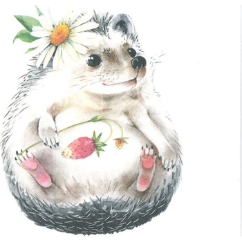 PAW servítky L Wild Strawberry Hedgehog 33x33cm