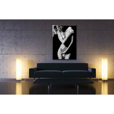 Ručne maľovaný POP Art obraz Nude Woman - 50x70 cm