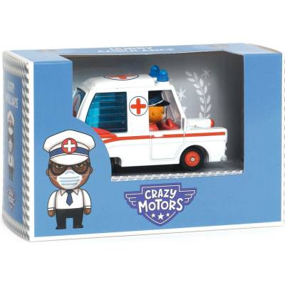 Djeco Crazy Motors autíčko Hurry ambulance