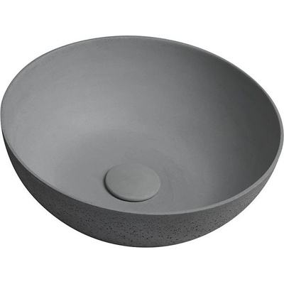 SAPHO - Мивка за монтаж върху плот FORMIGO Ø 39 см бетон/матово сиво (SH0499)