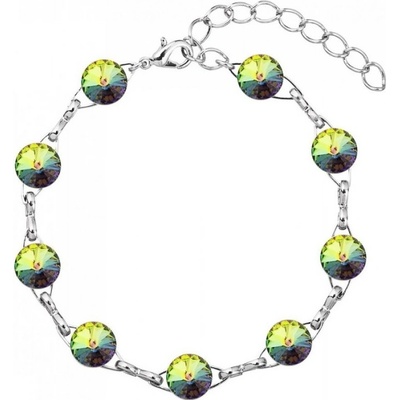 For You náramok Swarovski elements rivoli zelený Crystal Vitrail Medium Nar-riv-8-25