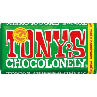 Tony's Chocolonely Mliečna čokoláda s orieškami 180 g