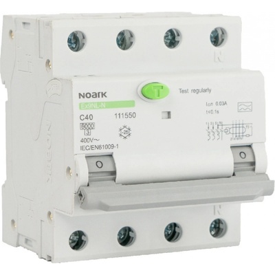 Noark 111529 Ex9NL-N 3P+N B13 A 30mA EU