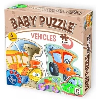 D-Toys Baby Dopravní prostředky 4v1 2-4 dielov