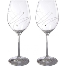 Swarovski Sada sklenic na víno s krystaly 2 x 470 ml