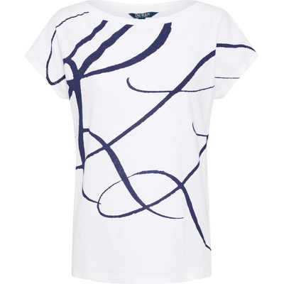 Lauren Ralph Lauren Тениска 'GRIETA' бяло, размер L