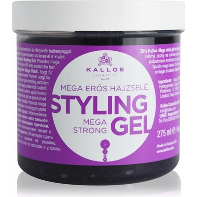 Kallos KJMN Mega Strong Styling Gel extra silný gél na vlasy 275 ml