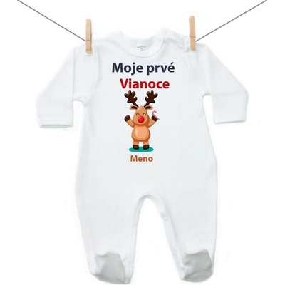 Boodyy Overal Moje prvé Vianoce so sobíkom a menom dieťatka