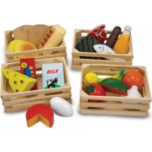 Melissa & Doug - Дървен комплект - Хранителните продукти (10271)