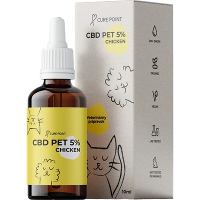 Cure Point CBD PET 5% Olej pro psy Chicken 10 ml