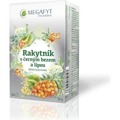 MEGA Rakytník černý bez lípa 20 x 1,5 g