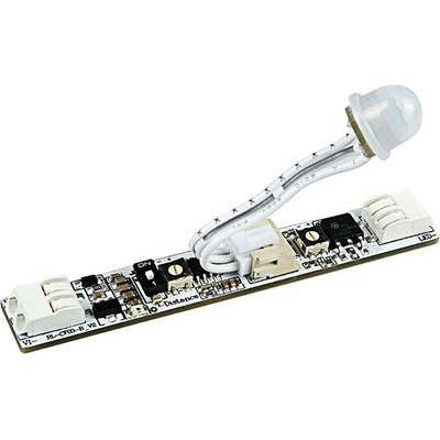 MComp Pohybový PIR senzor pre LED pásiky v lište 3A 12V/36W 24V/72W