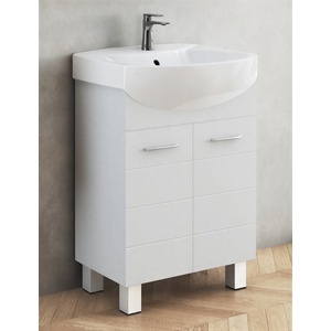  МЕБЕЛ ЗА БАНЯ С УМИВАЛНИК gs 036085/6042 60х42х85 С КРАЧЕТА НЕСГЛОБЕН (036085/6042)