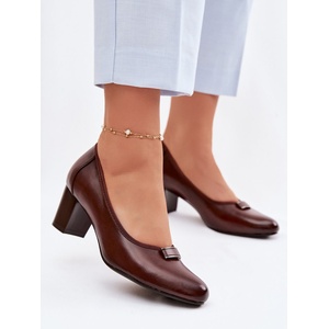 Step in style Дамски дебел ток модел 227172 Step in style