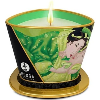 Shunga Масажна свещ с аромат на зелен чай - Massage Candle 170ml (SHUNGA0126)