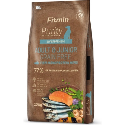 Dibaq Fitmin Purity Adult & Junior Grain Free Fish Menu храна за кучета 12 kg