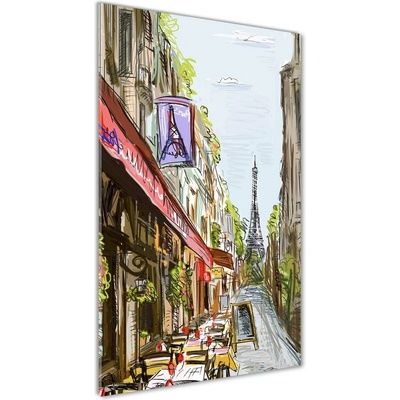 Vertikálny foto obraz fotografie na skle Eiffelová veža Paríž 50x100 cm