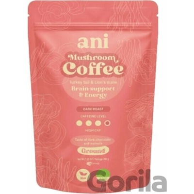 ANi Mushroom Coffee Brain suport & Energy mletá 200 g