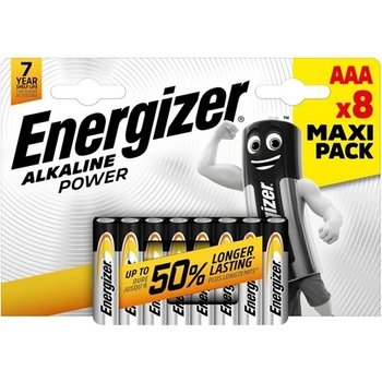 Energizer alkaline power батерии с дълъг живот, тип aa, алкални, 8 бр. /опаковка (gp-190516)