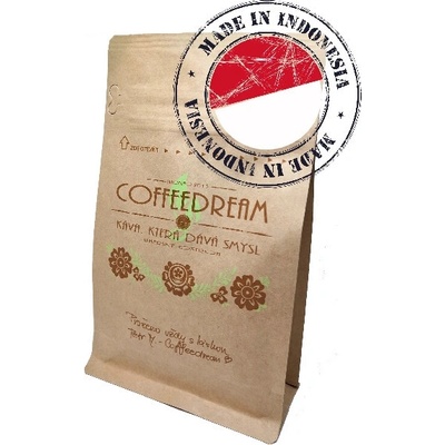 Coffeedream Káva Indonesie Java Jumpit hrubé mletí frenchpress filtrovaná káva A41 250 g